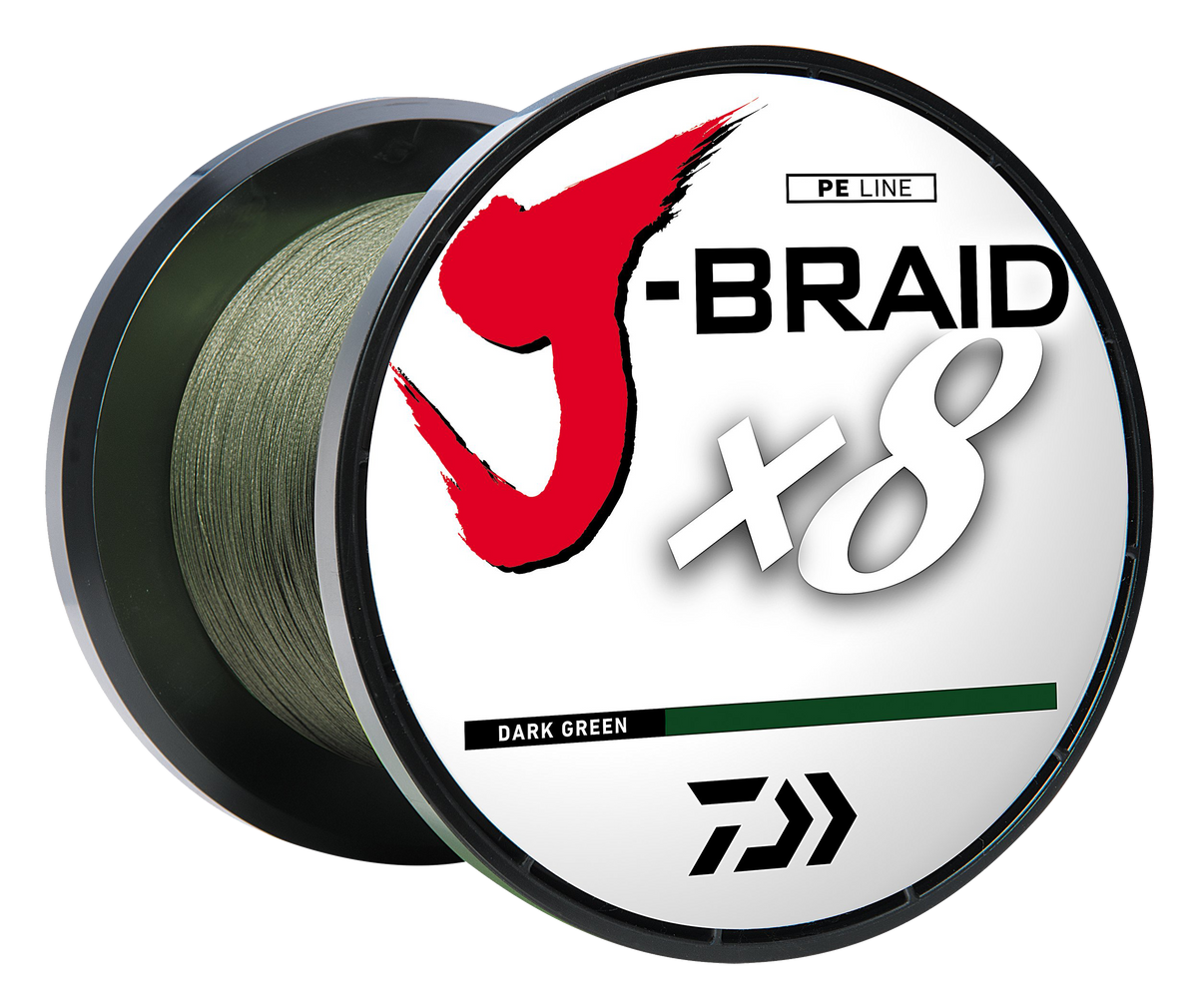 J-BRAID x8 BRAIDED LINE - DARK GREEN