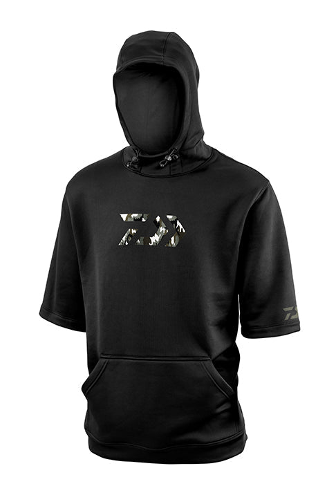 D-VEC WHARF RAT MOCK SLEEVE HOODED SWEATSHIRTS