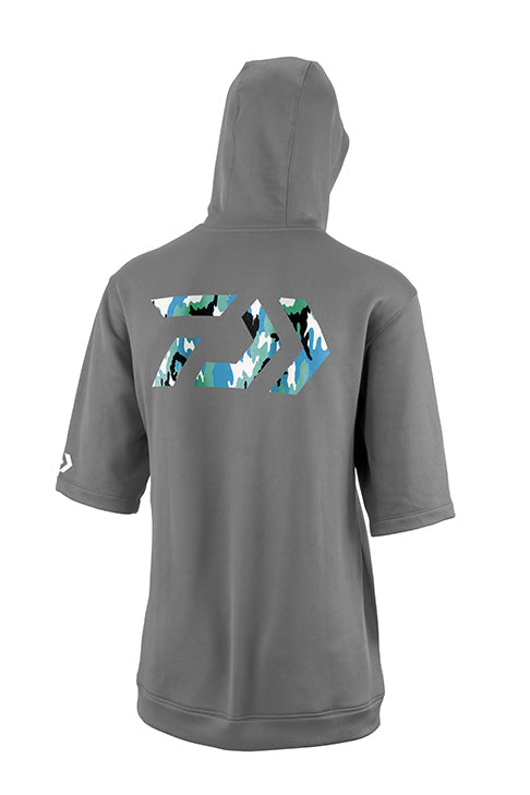D-VEC WHARF RAT MOCK SLEEVE HOODED SWEATSHIRTS