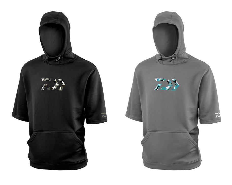 D-VEC WHARF RAT MOCK SLEEVE HOODED SWEATSHIRTS